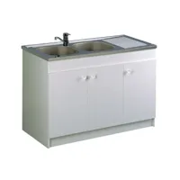 cuisine complète aquarine meuble sous évier leader hydrofuge 1400x600cm 3 portes - - 200143