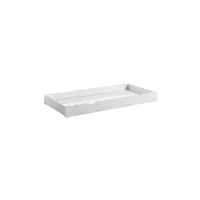 tiroir de lit altobuy arkan - tiroir pour lit 90x200cm en pin massif blanc -