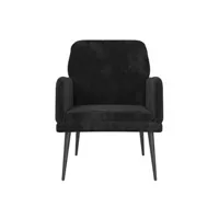 fauteuil de jardin vidaxl fauteuil noir 62x79x79 cm velours
