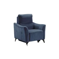 fauteuil de relaxation altobuy burgos - fauteuil electrique tissu waterproof bleu -