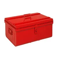 boite de rangement non renseigné malle de rangement métal rouge dax l 57 x 31 x p 45 cm