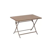 table de jardin hesperide table rectangulaire pliante greensboro 4p bronze hespéride - bronze