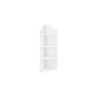 etagère sur pied helloshop26 etagère d'angle pour salle de bain meuble de rangement avec 4 surfaces de stockage bois composite 90 cm blanc 03_0005173