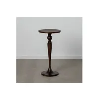 table d'appoint 40 x 40 x 90 cm marron bois de manguier