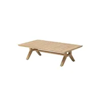 table de jardin hesperide table basse extérieure bois d'acacia papouasie hespéride - naturel clair