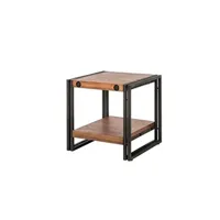 table d'appoint meubletmoi table d'appoint style industriel - workshop