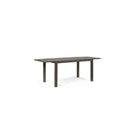 table de jardin bizzotto table d'extérieur extensible en aluminium caffè hilde yk14 140 - 210x77x h75 cm