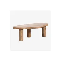 table d'appoint sklum table basse en bois de manguier larabeya b 38,5 - 39,5 cm