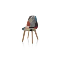 chaise ft chaise patchwork mosaico 4 chaises en bois et tissu