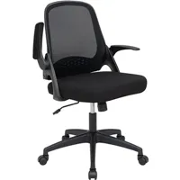 fauteuil de bureau giantex chaise de bureau pivotante bascule, fauteuil ergonomique à roulettes en maille avec soutien lombaire, réglable en hauteur 92,5-102,5 cm