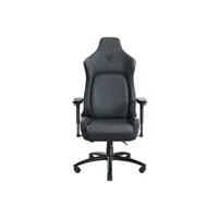 chaise gaming razer chaise gaming iskur (fabric) - xl ajustable amovible piètement en métal acier allié simili cuir tissu gris