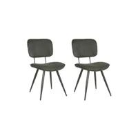 chaise label51 chaises à manger lot de 2 vic 49x60x87 cm armée