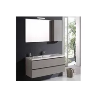 meuble de salle de bain kiamami valentina meuble de salle de bains manhattan avec tiroirs 120 cm miroir et armoire murale
