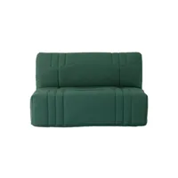 bz generique banquette bz dream - tissu 100% coton vert foret - couchage 140 x 190 cm - confort moelleux