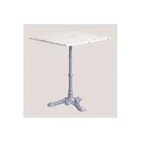 table de chevet sklum table de bar carrée en terrazzo (60x60 cm) volutto gris 71 cm