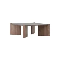 table basse venture home - table basse carré rogaland marron