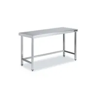 table de cuisine distform table centrale avec renforts gamme 600 hauteur 600