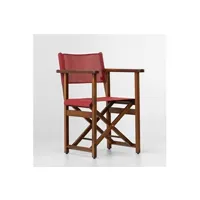 fauteuil de jardin generique fauteuil metteur en scène pliant seol classique en bois azur confort-terre noire