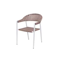 chaise de jardin bigbuy chaise de jardin nadia biscuit aluminium