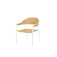 chaise de jardin bigbuy chaise de jardin niva blanc