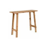table d'appoint house nordic table console en teck girona 80 x 90 cm