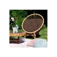 fauteuil de jardin benlemi fauteuil de jardin en osier cler marron -