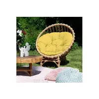 fauteuil de jardin benlemi fauteuil de jardin en osier cler moutarde -