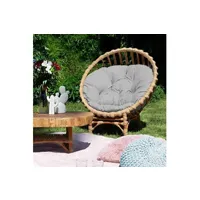 fauteuil de jardin benlemi fauteuil de jardin en osier cler gris -