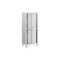 armoire de rangement royal catering armoire inox - 800 x 500 x 1 800 mm - royal catering