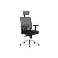 fauteuil de bureau generique fauteuil de bureau design classique gris et noir abel