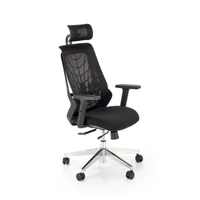fauteuil de bureau generique fauteuil de bureau design tissu & mesh noir gusto