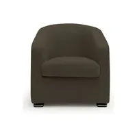 fauteuil de salon alterego divani fauteuil pollon tissu dublin marron