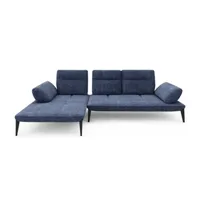 canapé droit my sofa canapé microfibre caveoso angle gauche couleur bleu