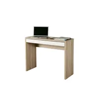 bureau droit meubletmoi console bureau avec tiroir 100 cm - zac