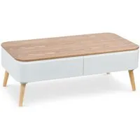 table basse scandinave bois blanc achumawi