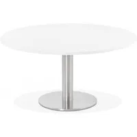 table basse ronde blanche pravia