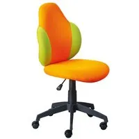 chaise de bureau enfant jessi orange/vert