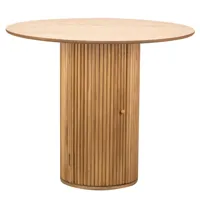 table a manger 4 personnes ronde bois marron