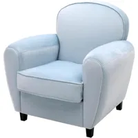fauteuil club design tissu jumbo bleu