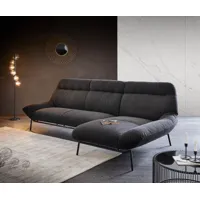 canapé-d'angle shape high 305x160 chaise longue noire à droite de la marque es