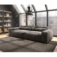 big-sofa sirpio xl 270x130 cm microfibre marron kaki