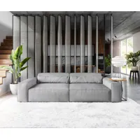 big-sofa sirpio xl 270x130 cm microfibre gris