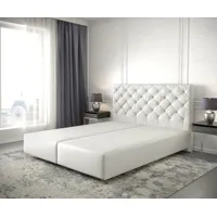cadre-de-sommier dream-great 140x200  cuir synthétique blanc