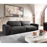 big sofa lanzo xl 270x130 cm microfibre noir