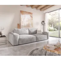 big sofa lanzo xl 270x130 cm cord gris argenté