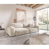 big sofa lanzo xl 270x130 cm cordge avec tabouret