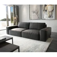 big sofa lanzo xl 270x130 cm imitation cuir vintage anthracite