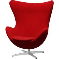 fritz hansen fauteuil egg chair - kvadrat divina 3_623 - aluminium