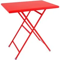 emu petite table pliable arc en ciel - rouge