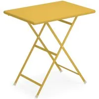 emu petite table pliable arc en ciel - jaune curry